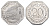 Нюрнберг трамвайный (транспортный) жетон в 20 пфеннигов ND (1920-1921) ремесленный двор Men05 19256.5, Men18 24102.5 алюминий UNC 4638-237