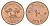 Оман 10 байз 1975 ФАО - еда для всех KM 51 бронза UNC 4657-636