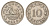 Мальта 10 центов 1972 баржа Великого магистра KM 11 медно-никель 4688-954