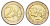 Финляндия 2 евро 2000 морошка, из ролла KM 105 биметалл UNC M64-11