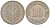 Германия 10 пфеннигов 1889 A, старогербовка KM 4, J.4 медно-никель 4175-453