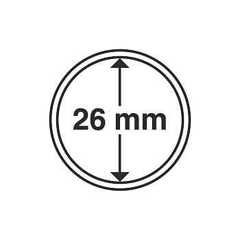 Капсулы круглые – 26 мм, упаковка 10 шт. Leuchtturm. 309404