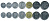 Сан-Марино годовой набор из 7 монет 1973 1, 2, 5, 10, 20, 50 и 100 лир KM 22-28 UNC 4691-951-957
