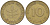 ФРГ 10 ПФЕННИГОВ 1950 G KM 108, J.383 сталь плакированная латунью 4539-916