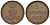 Ганновер 1 пфенниг 1852 B, Георг V, год тип KM 216, AKS 154, J. 82 медь 4594-265