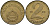 Венгрия 2 форинта 1980 BP KM 591 латунь UNC 4150-655