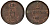 Ганновер 2 пфеннига 1850 B, Эрнст Август (1837-1851) KM 202.1, AKS 124, J. 75 медь 75-1942