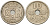 ДАНИЯ 10 ЭРЕ 1924 HCN ; GJ, КРИСТИАН X (1912-1947) KM 822.1 медно-никель 4392-1124