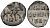 Великое Княжество Московское денга 1535-1547 Иван IV Васильевич, Тверской монетный двор, 0,34 грамм ГиК №71 серебро    262-946