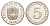Панама 5 сентесимо 1969 тираж 14.000 экземпляров KM 23.2 медно-никель PROOF 1524-644