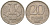 Россия 20 рублей 1992 ЛМД KM 314 медно-никель 4606-1254
