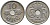 ДАНИЯ 10 ЭРЕ 1925 HCN; GJ, КРИСТИАН X (1912-1947) KM 822.1 медно-никель 100-717
