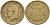 Монако 2 франка 1945 Луи II (1922-1949) KM 121а алюминиевая бронза 73-1434