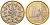 ПОРТУГАЛИЯ 1 ЕВРО 2003 INCM KM 746 биметалл UNC 68-814