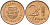 Венгрия 2 филлера 1947 ВР, первая республика (1946-1948) KM 529 латунь aUNC 4585-222