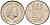 Нидерланды 25 центов 1975 Юлиана (1949-1980) KM 183 никель    4598-514