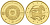Украина 2 гривны 2007 стрелец, сертификат, вес 1,24 гр. KM 452 золото PROOF 00-00