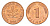 Германия 1 пфенниг 1991 D KM 105, J.380 сталь плакированная медью aUNC 4630-1233