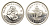 ЮАР 10 центов 1962 тираж - 3844 экземпляров KM 60 серебро PROOF 1527-1141