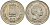 Индия 50 пайсов 1985 1-я годовщина смерти Индиры Ганди KM 67 медно-никель UNC 94-914