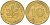 ФРГ 10 ПФЕННИГОВ 1980 J KM 108, J. 383 сталь плакированная латунью 4182-922