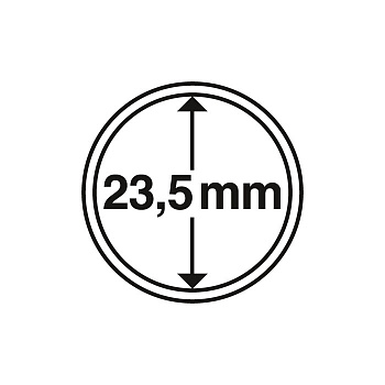 Капсулы круглые – 23,5 мм, упаковка 10 шт. Leuchtturm. 335013