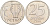 Израиль 25 агора 1977 JE5737, звезда Давида KM 27b медно-никель UNC 190-1155