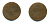 РОССИЯ 1 КОПЕЙКА 1758 медь 61-232