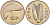 Ирландия 10 пенсов 1974 лосось KM 23 медно-никель 4140-324