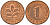 ФРГ 1 пфенниг 1984 J KM 105, J. 380 сталь плакированная медью    4598-632