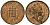 Великобритания 1 пенни 1997 Елизавета II (1952-2022) KM 935a, Spink 4391 (B4) сталь плакированная бронзой 4167-1236