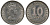Малайя и Британское Борнео 10 центов 1957 KN, Елизавета II (1952-2022) KM 2 медно-никель 192-869