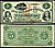 Аргентина 5 песо ND (1869) девочки, собака, надпечатка "Banco Domingo Garbino" на S1792, № 00406 Pick S1803  бумага  aUNC 451-147-1