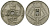 Бельгия 5 сантимов 1938 Belgique - Belgie KM 110 никель латунь 4173-623