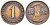ГЕРМАНИЯ 1 РЕЙХСПФЕННИГ 1928 D KM 37, J. 313, Weege 2 бронза 4547-128