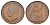 Великобритания 1 пенни 1939 Георг VI (1936-1952) KM 845, Spink 4114 бронза 4634-513
