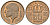 Бельгия 50 сантимов 1970 Belgique, Бодуэн I (1951-1993) KM 148 бронза UNC 4617-1131