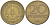 ГДР 20 пфеннигов 1969 А, первый год KM 11 латунь 219-1122