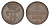 Мекленбург-Шверин 3 пфеннига 1852 A, Фридрих Франц II (1842-1883) Jaeger 56, AKS 48, KM 310 (C101a) медь 413-714