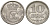 Дания 10 эре 1914 Кристиан X (1912-1947) KM 818 серебро 4621-1029