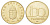 Венгрия 100 форинтов 1995 KM 698 латунь UNC 4692-1113