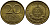 ГДР 20 пфеннигов 1969 А, первый год KM 11 латунь UNC 4395-151