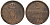 Ганновер 2 пфеннига 1845 B, Эрнст Август (1837-1851) KM 202.1, AKS 124, J. 75 медь 75-1822