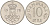 ДАНИЯ 10 ЭРЕ 1978 S; B, МАРГРЕТЕ II (1972-) KM 860.1 медно-никель 4564-1234