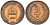 Венгрия 2 филлера 1906 КВ, Франц Иосиф I (1848-1916) KM 481 бронза 192-1018