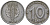 ГДР 10 пфеннигов 1948 A KM 3 алюминий 206-619