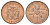 Ямайка 1 цент 1969 KM 45 бронза UNC 4617-812