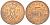 ДАНИЯ 5 ЭРЕ 1981 B; B, МАРГРЕТЕ II (1972-) KM 859.2 железо плакированное медью 3309-128