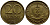 ГДР 20 пфеннигов 1969 А, первый год KM 11 латунь UNC 4398-223