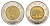 Канада 2 доллара 1996 Елизавета II (1952-2022), полярный медведь KM 270 биметалл UNC 4637-1017